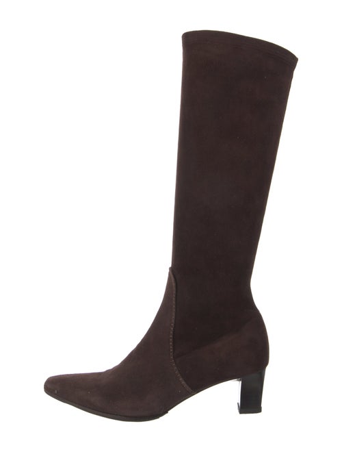 Salvatore Ferragamo Suede Riding Boots