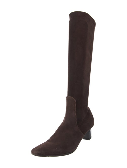 Salvatore Ferragamo Suede Riding Boots