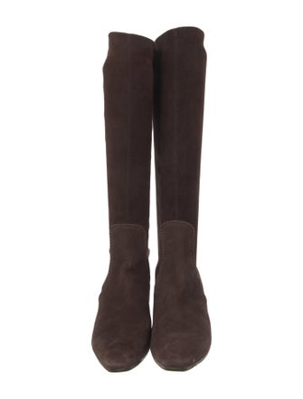 Salvatore Ferragamo Suede Riding Boots