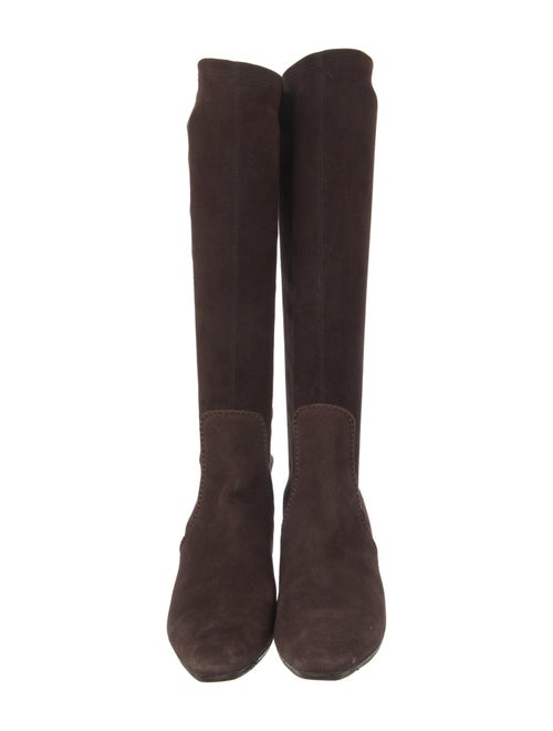 Salvatore Ferragamo Suede Riding Boots