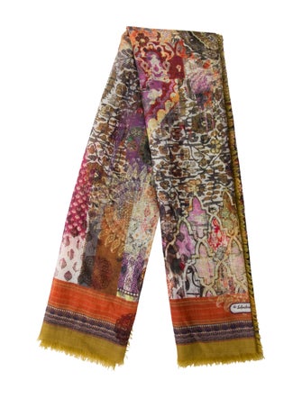 Salvatore Ferragamo Cashmere Printed Scarf