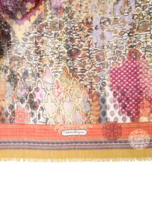 Salvatore Ferragamo Cashmere Printed Scarf