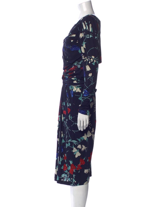 Salvatore Ferragamo Printed Midi Length Dress