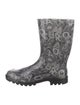 Salvatore Ferragamo Rubber Printed Rain Boots