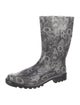 Salvatore Ferragamo Rubber Printed Rain Boots