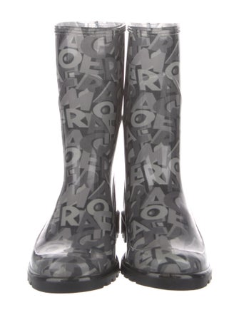 Salvatore Ferragamo Rubber Printed Rain Boots