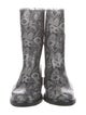 Salvatore Ferragamo Rubber Printed Rain Boots