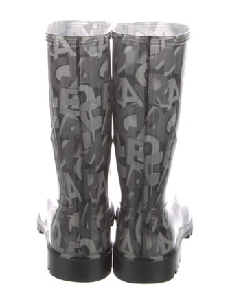 Salvatore Ferragamo Rubber Printed Rain Boots