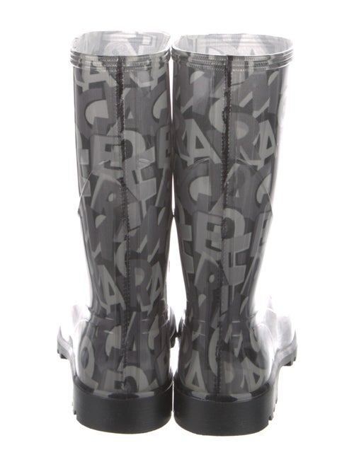 Salvatore Ferragamo Rubber Printed Rain Boots