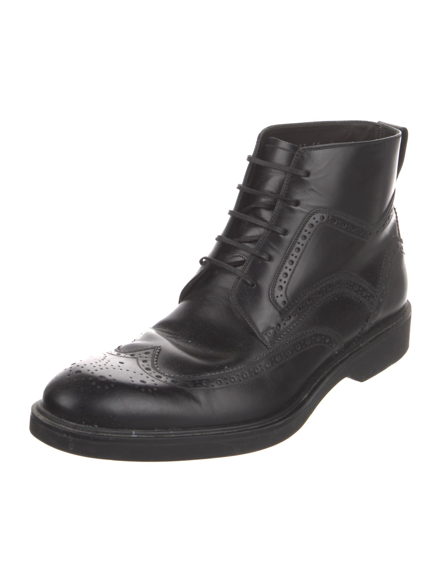 Salvatore Ferragamo Leather Lace-Up Boots