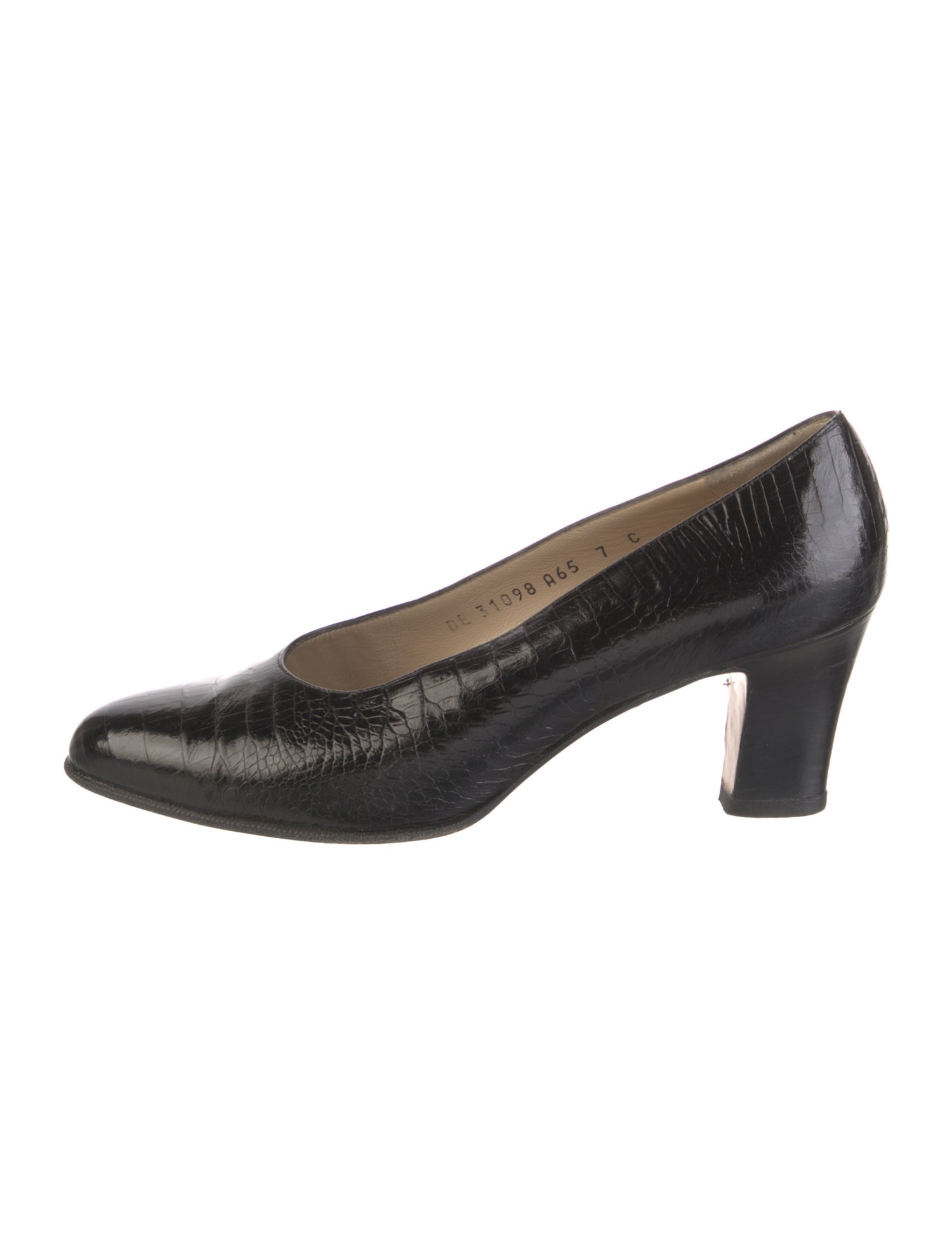 Salvatore Ferragamo Embossed Leather Pumps