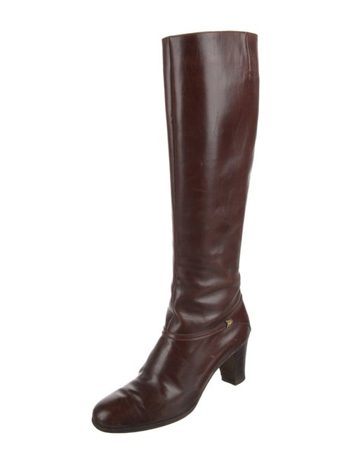 Salvatore Ferragamo Leather Riding Boots