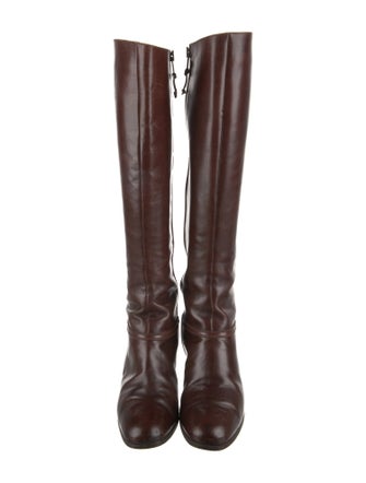 Salvatore Ferragamo Leather Riding Boots