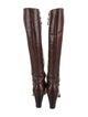 Salvatore Ferragamo Leather Riding Boots