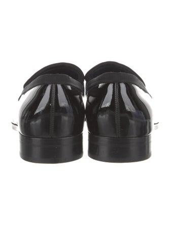 Salvatore Ferragamo Gancini Logo Patent Leather Loafers