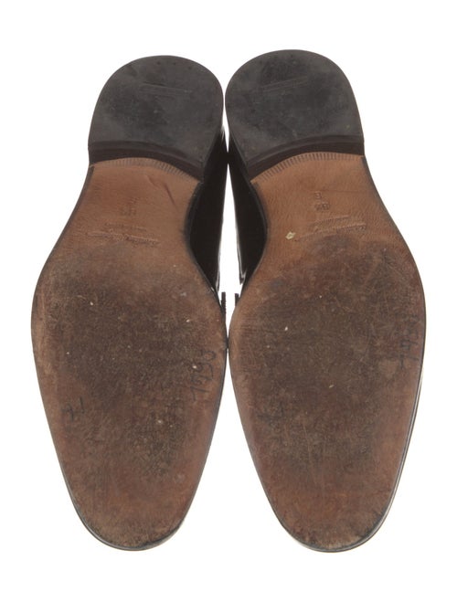 Salvatore Ferragamo Gancini Logo Patent Leather Loafers