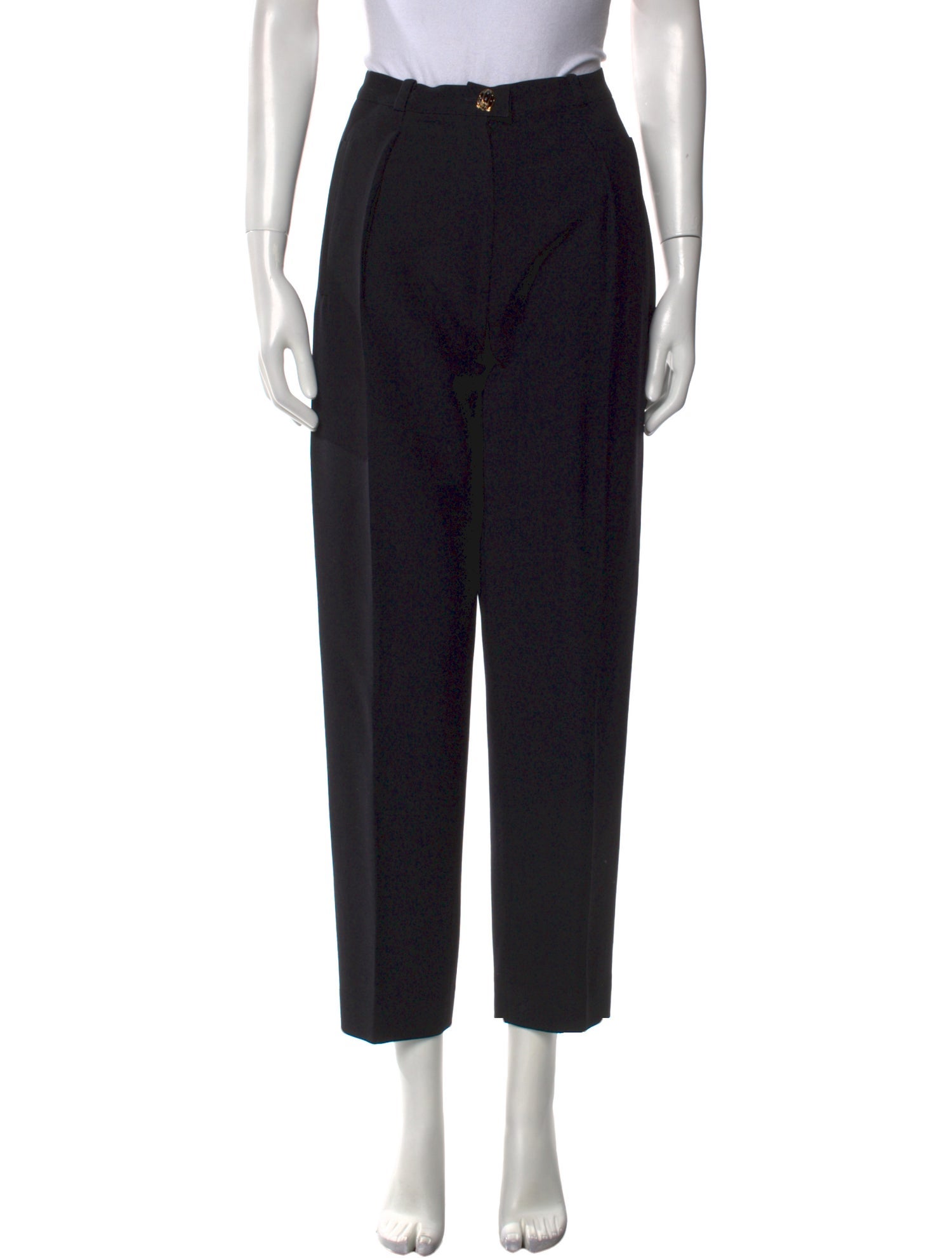 Salvatore Ferragamo Wool Straight Leg Pants