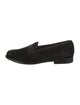 Salvatore Ferragamo Suede Grosgrain Trim Slippers