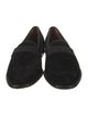 Salvatore Ferragamo Suede Grosgrain Trim Slippers