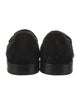 Salvatore Ferragamo Suede Grosgrain Trim Slippers