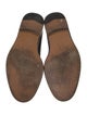 Salvatore Ferragamo Suede Grosgrain Trim Slippers