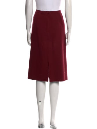 Salvatore Ferragamo Wool Knee-Length Skirt
