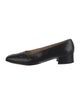 Salvatore Ferragamo Leather Bow Accents Flats