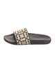 Salvatore Ferragamo Leather Printed Slides