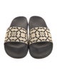 Salvatore Ferragamo Leather Printed Slides