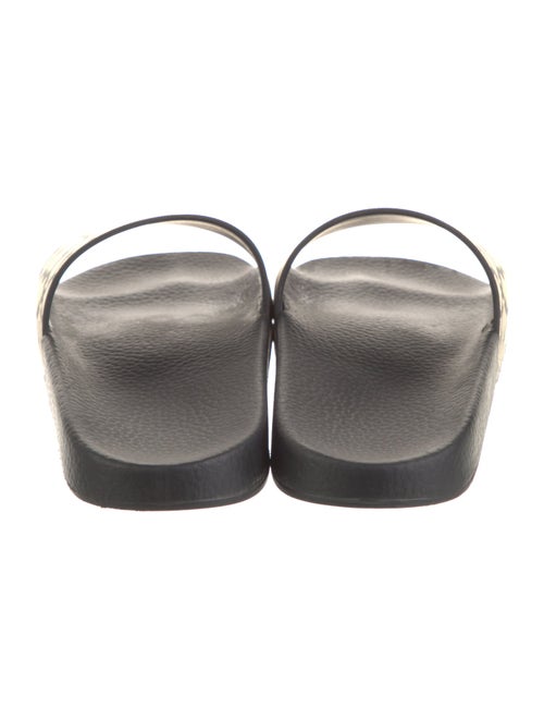 Salvatore Ferragamo Leather Printed Slides