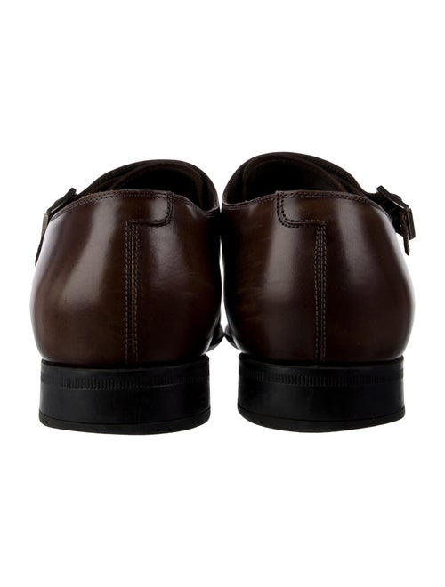 Salvatore Ferragamo Leather Monk Straps