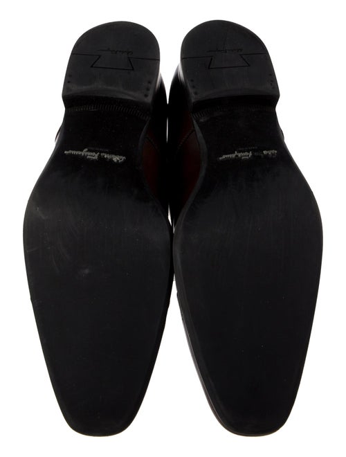 Salvatore Ferragamo Leather Monk Straps