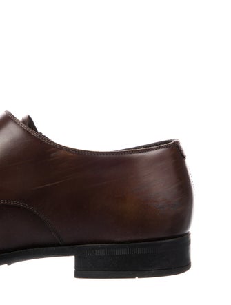 Salvatore Ferragamo Leather Monk Straps