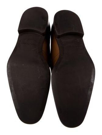 Salvatore Ferragamo Leather Monk Straps