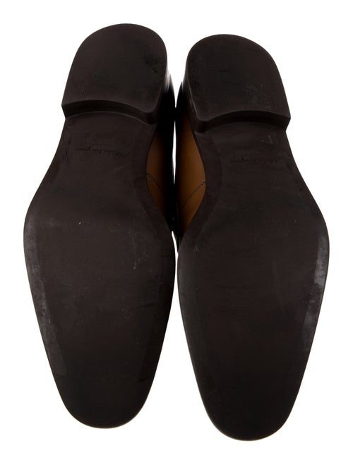 Salvatore Ferragamo Leather Monk Straps