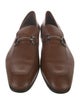 Salvatore Ferragamo Gancini Logo Leather Loafers