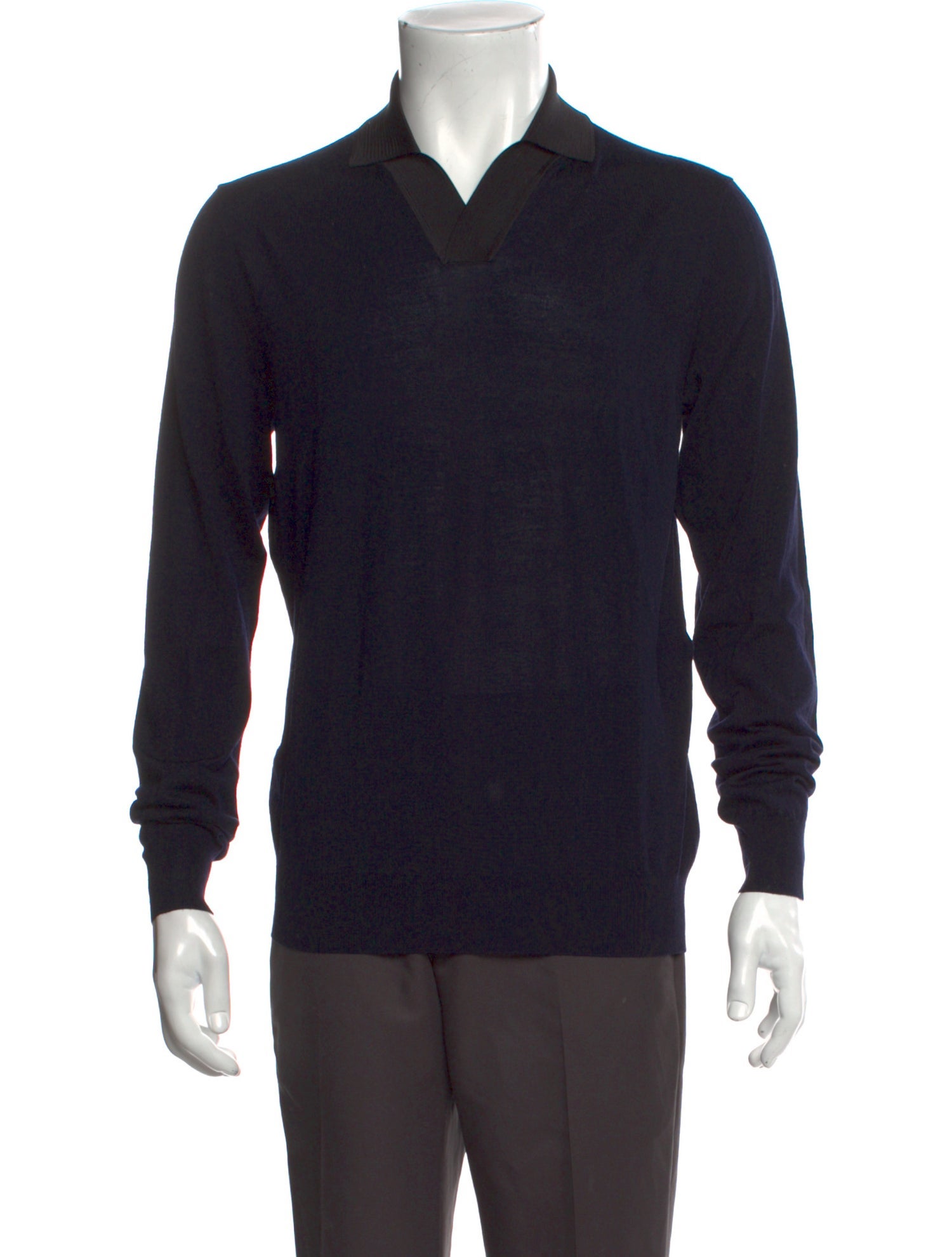 Salvatore Ferragamo Virgin Wool Long Sleeve Shirt