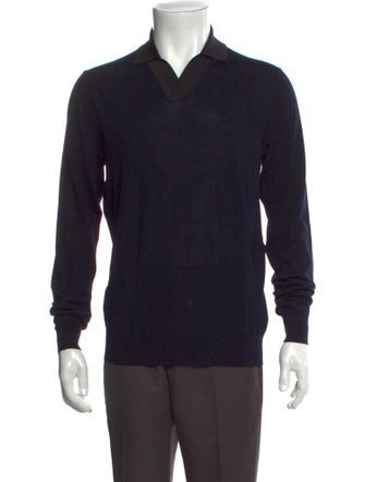 Salvatore Ferragamo Virgin Wool Long Sleeve Shirt
