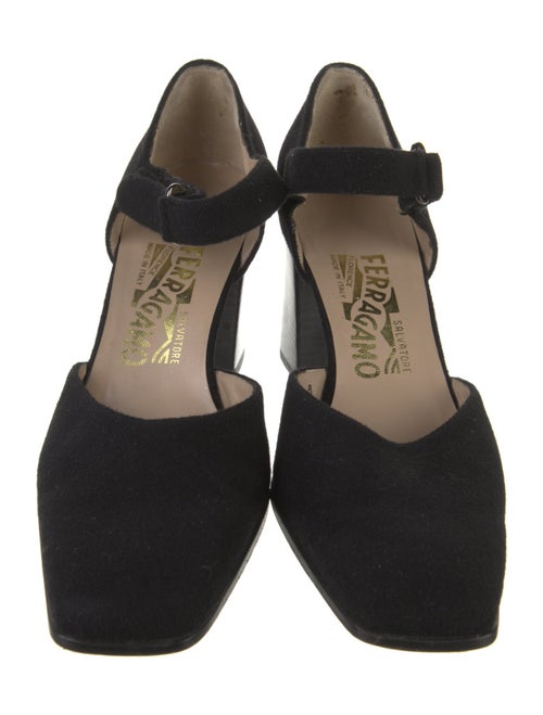 Salvatore Ferragamo Suede D'Orsay Pumps