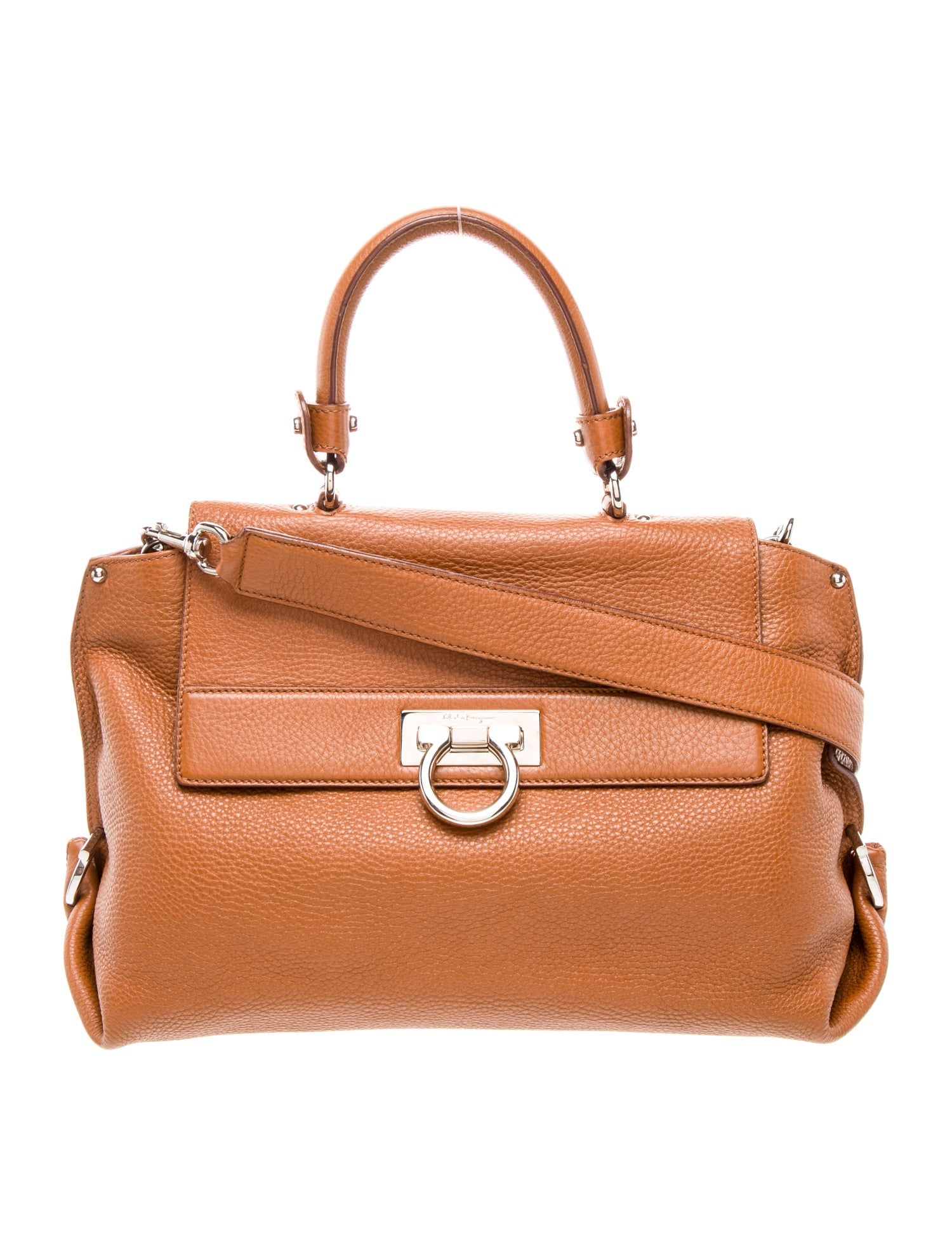 Salvatore Ferragamo Leather Top Handle Bag