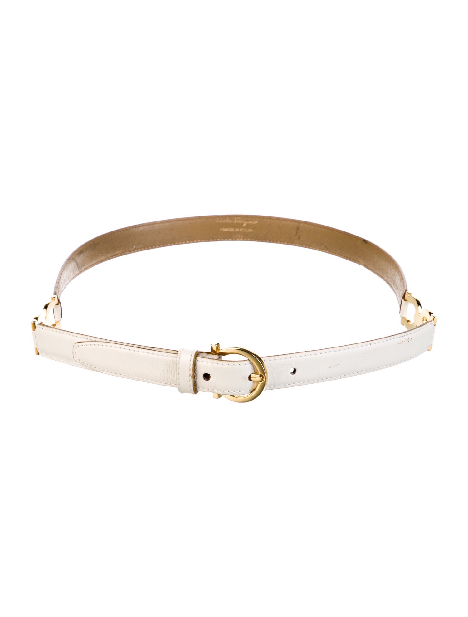 Salvatore Ferragamo Skinny Leather Waist Belt