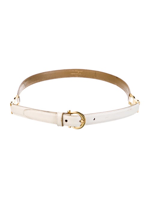 Salvatore Ferragamo Skinny Leather Waist Belt