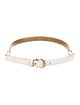 Salvatore Ferragamo Skinny Leather Waist Belt
