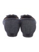 Salvatore Ferragamo Denim Bow Accents Ballet Flats