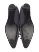 Salvatore Ferragamo Denim Bow Accents Ballet Flats