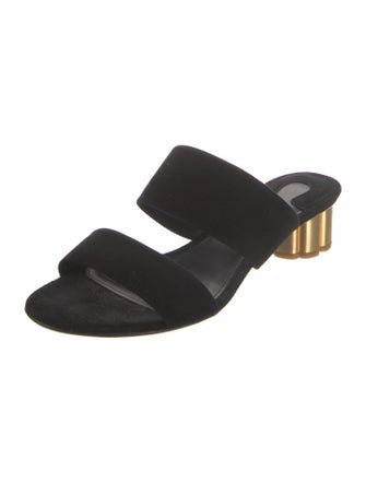 Salvatore Ferragamo Suede Slides