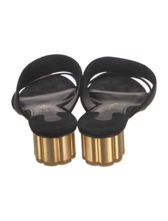 Salvatore Ferragamo Suede Slides