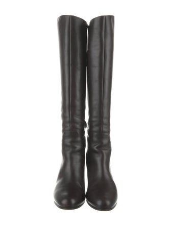 Salvatore Ferragamo Leather Riding Boots