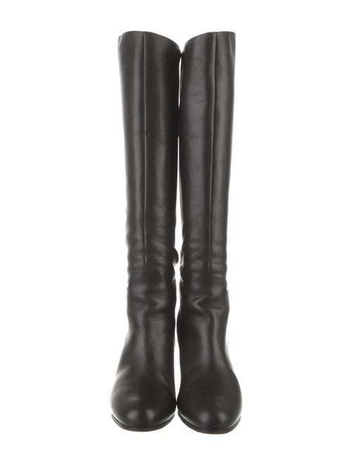 Salvatore Ferragamo Leather Riding Boots