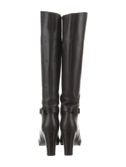 Salvatore Ferragamo Leather Riding Boots